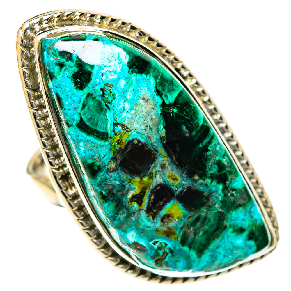 Chrysocolla Rings handcrafted by Ana Silver Co - RING108007 - Photo 2