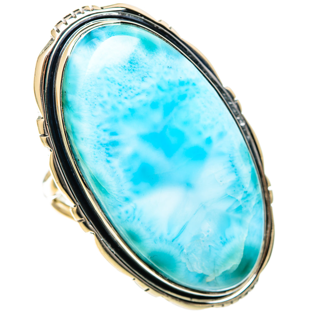 Larimar Rings handcrafted by Ana Silver Co - RING108011 - Photo 2