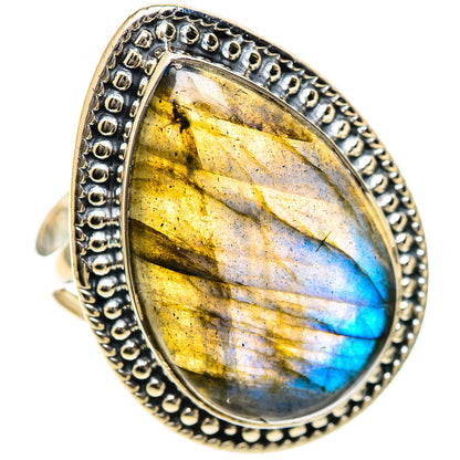 Labradorite Rings handcrafted by Ana Silver Co - RING108012 - Photo 2