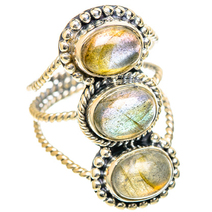 Labradorite Rings handcrafted by Ana Silver Co - RING108019 - Photo 2