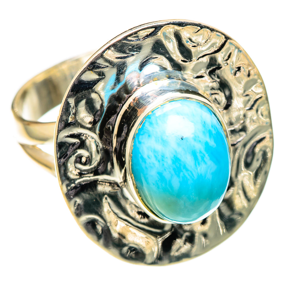 Larimar Rings handcrafted by Ana Silver Co - RING108027 - Photo 2