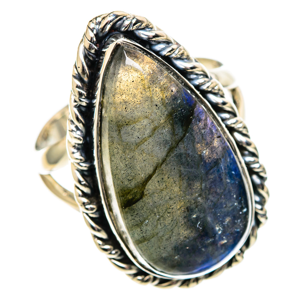 Labradorite Rings handcrafted by Ana Silver Co - RING108028 - Photo 2