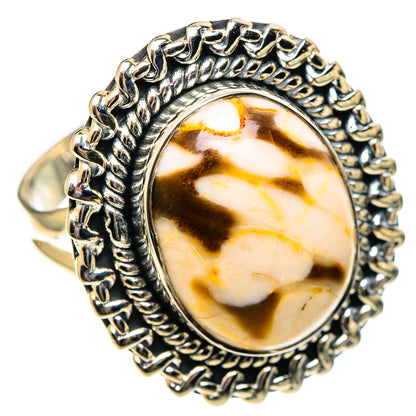 Peanut Wood Jasper Rings handcrafted by Ana Silver Co - RING108041 - Photo 2