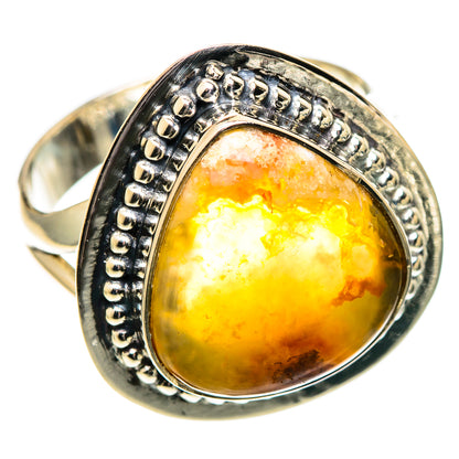 Plume Agate Rings handcrafted by Ana Silver Co - RING108045 - Photo 2