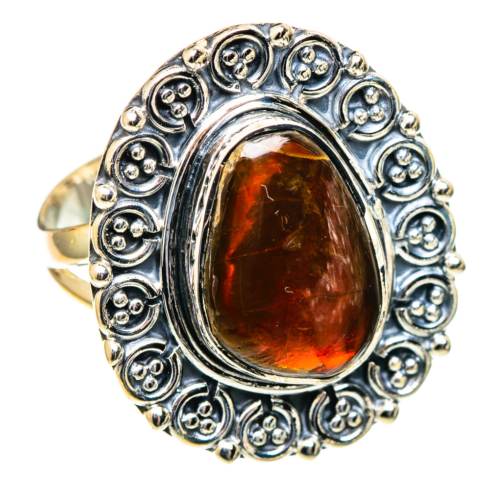 Ammolite Rings handcrafted by Ana Silver Co - RING108048 - Photo 2