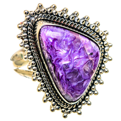 Charoite Rings handcrafted by Ana Silver Co - RING108050 - Photo 2