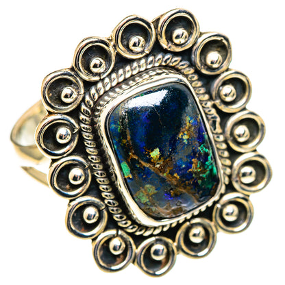Azurite Malachite Rings handcrafted by Ana Silver Co - RING108065 - Photo 2