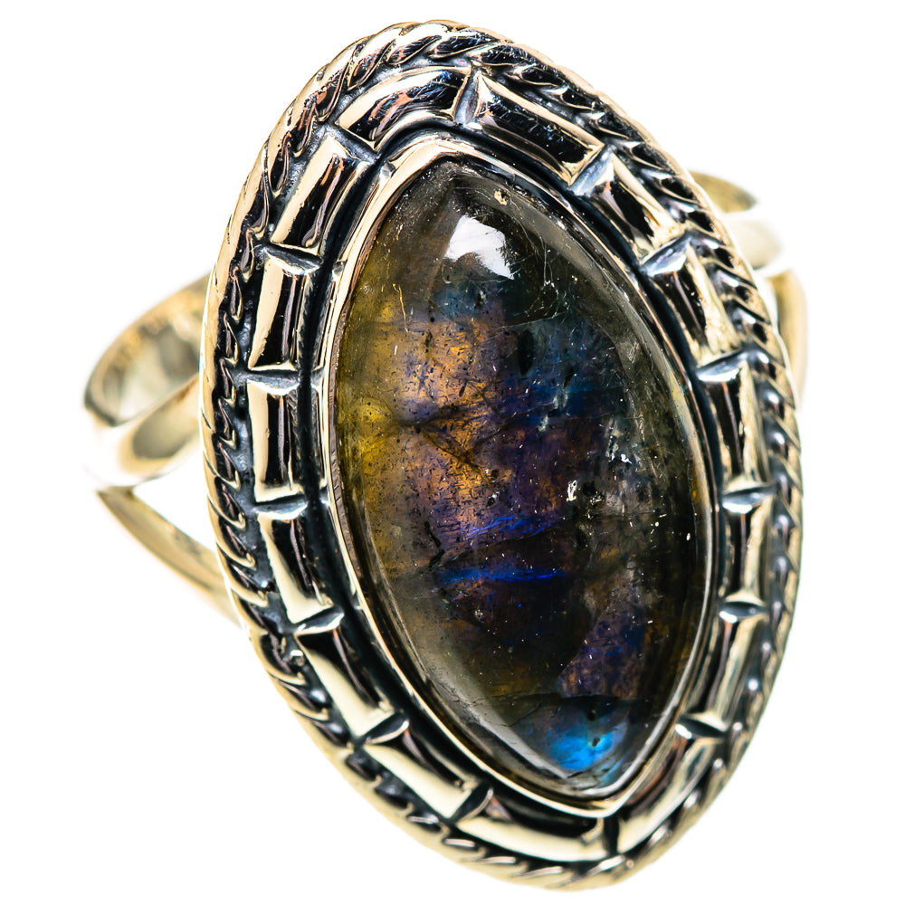 Labradorite Rings handcrafted by Ana Silver Co - RING108069 - Photo 2