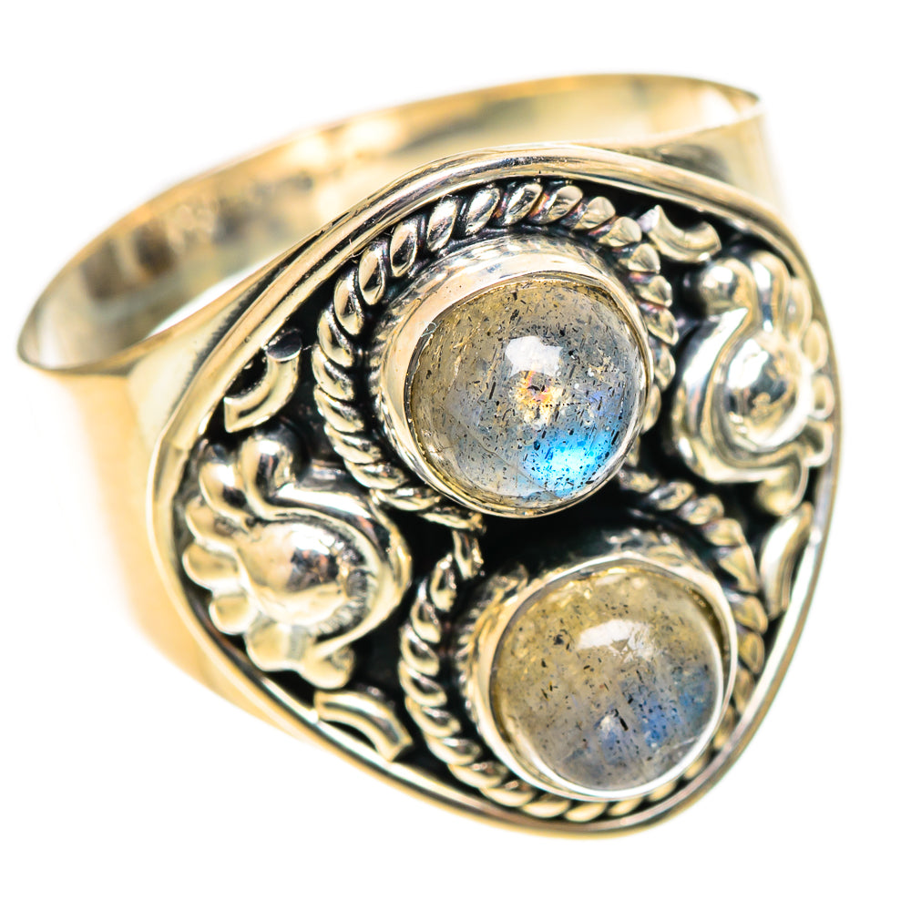 Labradorite Rings handcrafted by Ana Silver Co - RING108073 - Photo 2