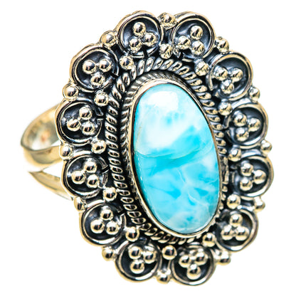 Larimar Rings handcrafted by Ana Silver Co - RING108075 - Photo 2
