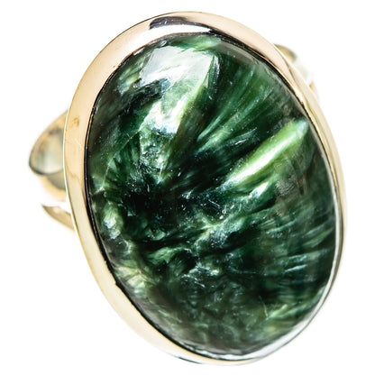 Seraphinite Rings handcrafted by Ana Silver Co - RING108078 - Photo 2