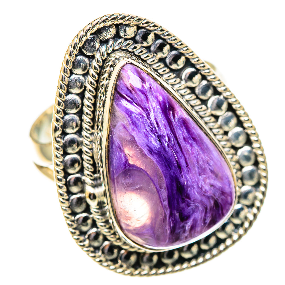Charoite Rings handcrafted by Ana Silver Co - RING108089 - Photo 2
