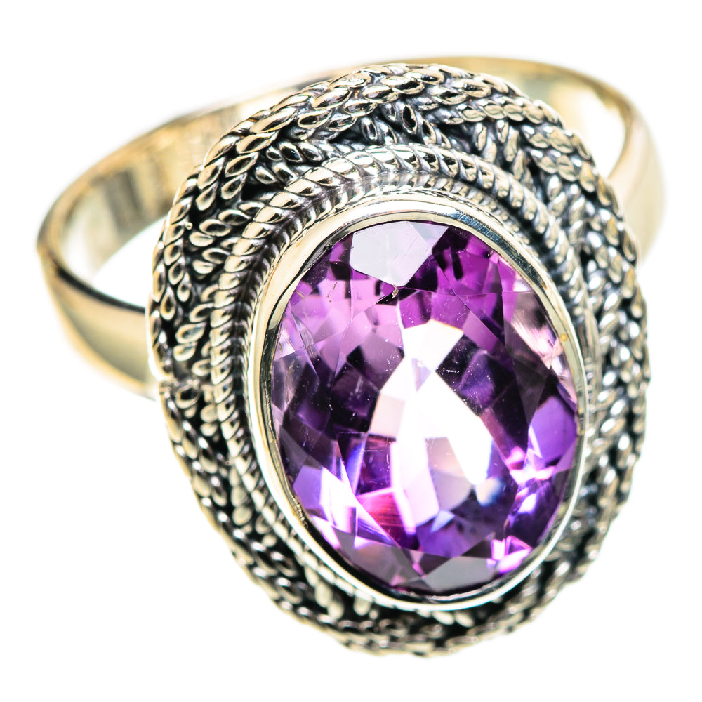 Amethyst Rings handcrafted by Ana Silver Co - RING108090 - Photo 2