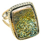 Spectro Pyrite Druzy Rings handcrafted by Ana Silver Co - RING108091 - Photo 2