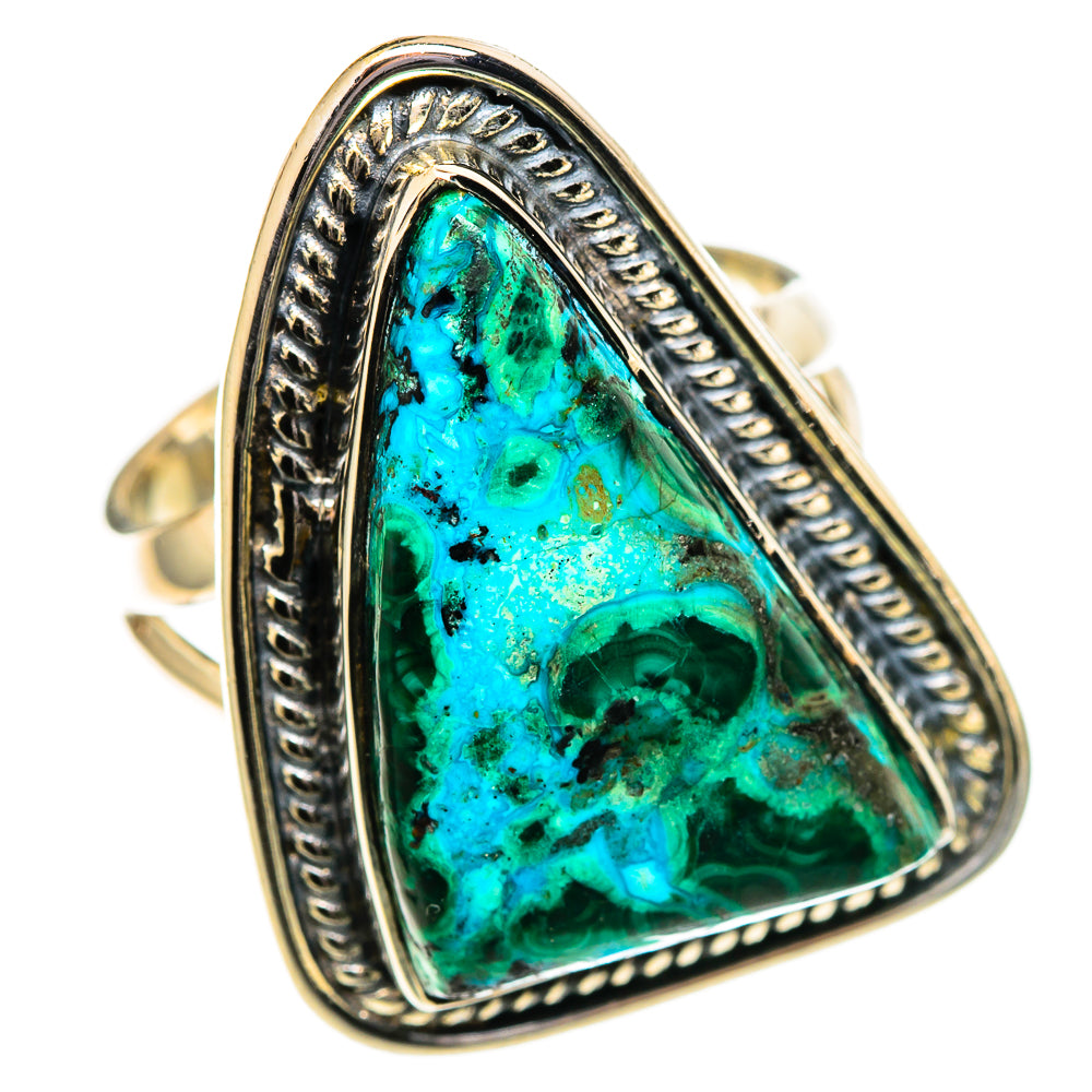 Chrysocolla Rings handcrafted by Ana Silver Co - RING108103 - Photo 2