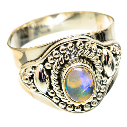 Ethiopian Opal Rings handcrafted by Ana Silver Co - RING108105 - Photo 2