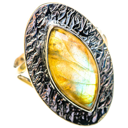 Labradorite Rings handcrafted by Ana Silver Co - RING108112 - Photo 2