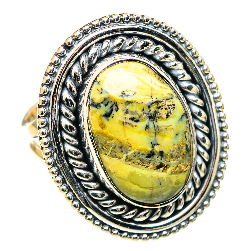 Rainforest Jasper Rings handcrafted by Ana Silver Co - RING108118 - Photo 2