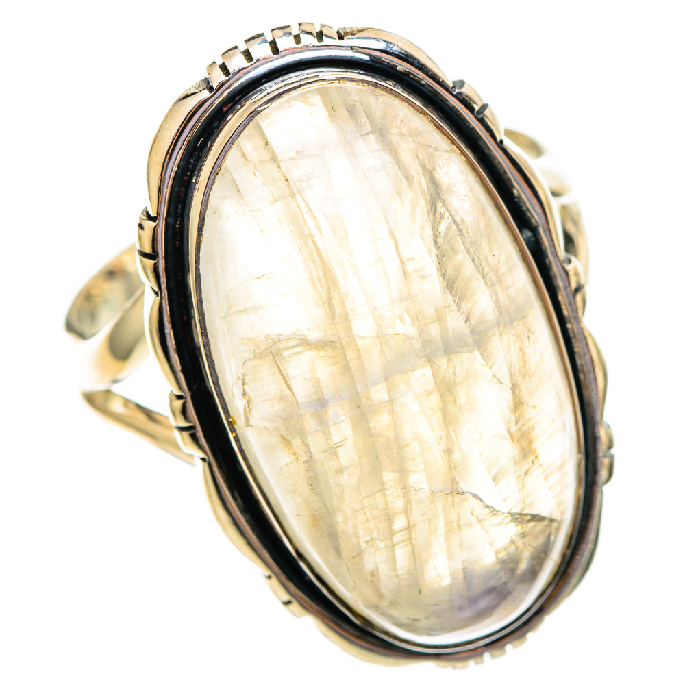 Rainbow Moonstone Rings handcrafted by Ana Silver Co - RING108136 - Photo 2
