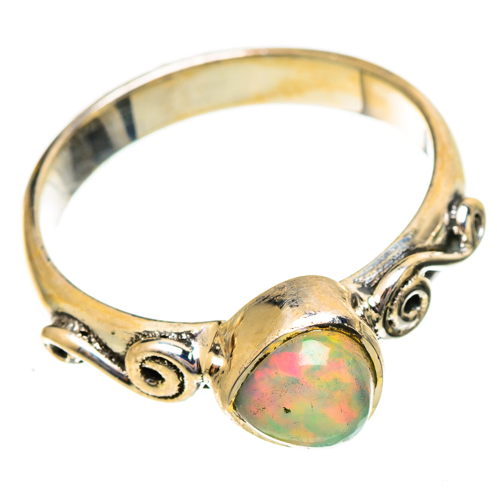 Ethiopian Opal Rings handcrafted by Ana Silver Co - RING108141 - Photo 2