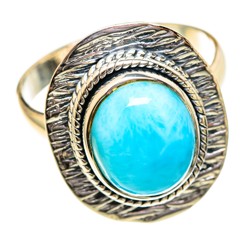 Larimar Rings handcrafted by Ana Silver Co - RING108146 - Photo 2