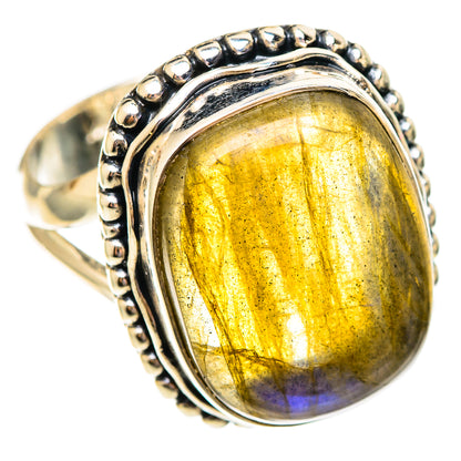 Labradorite Rings handcrafted by Ana Silver Co - RING108147 - Photo 2
