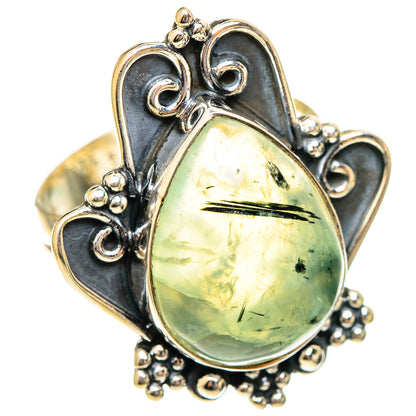 Prehnite Rings handcrafted by Ana Silver Co - RING108152 - Photo 2