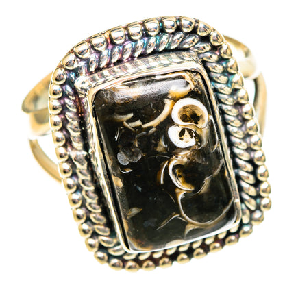 Turritella Agate Rings handcrafted by Ana Silver Co - RING108157 - Photo 2
