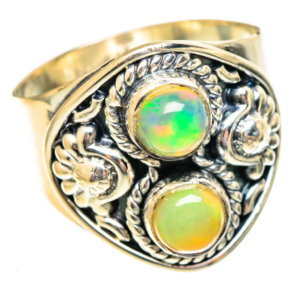 Ethiopian Opal Rings handcrafted by Ana Silver Co - RING108177 - Photo 2