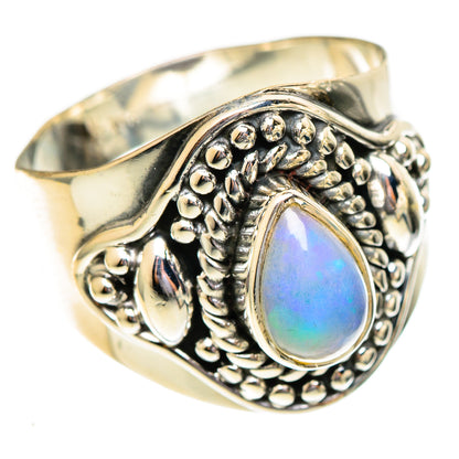 Ethiopian Opal Rings handcrafted by Ana Silver Co - RING108178 - Photo 2