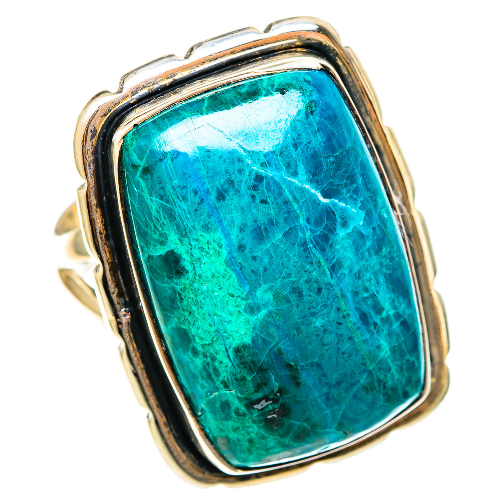 Chrysocolla Rings handcrafted by Ana Silver Co - RING108183 - Photo 2