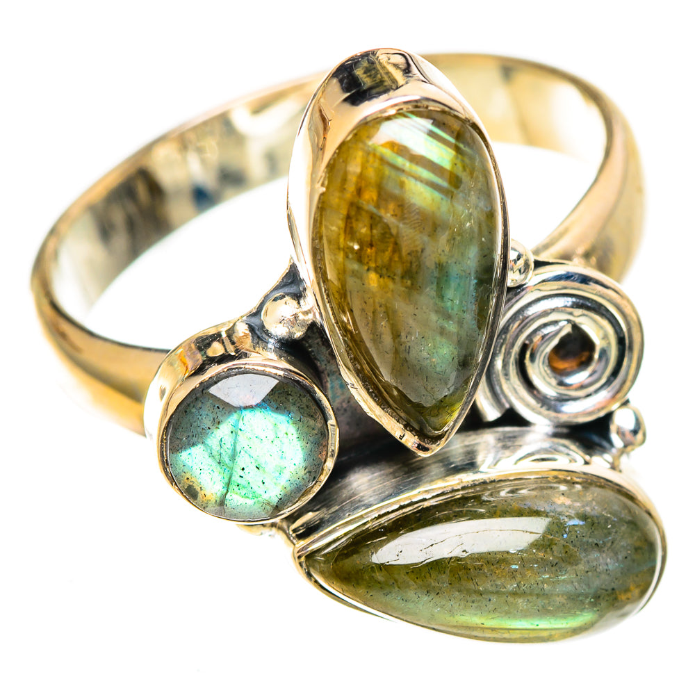 Labradorite Rings handcrafted by Ana Silver Co - RING108188 - Photo 2