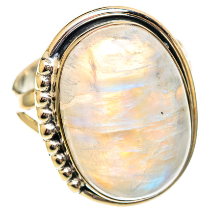 Rainbow Moonstone Rings handcrafted by Ana Silver Co - RING108205 - Photo 2