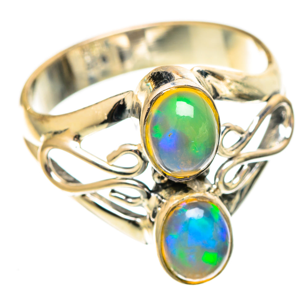 Ethiopian Opal Rings handcrafted by Ana Silver Co - RING108209 - Photo 2