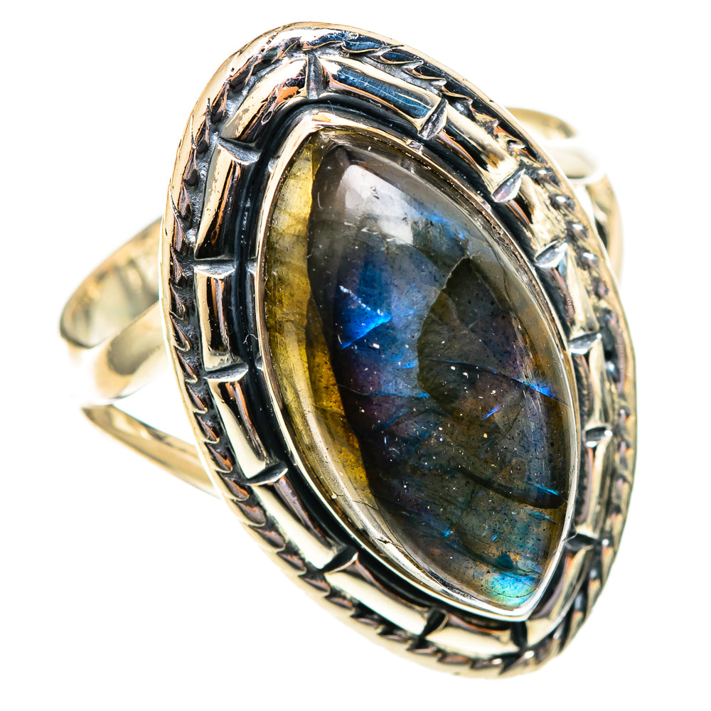 Labradorite Rings handcrafted by Ana Silver Co - RING108211 - Photo 2