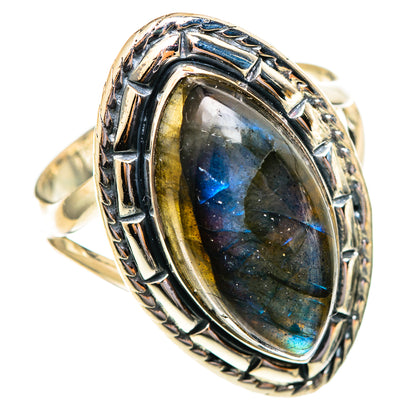 Labradorite Rings handcrafted by Ana Silver Co - RING108211 - Photo 2