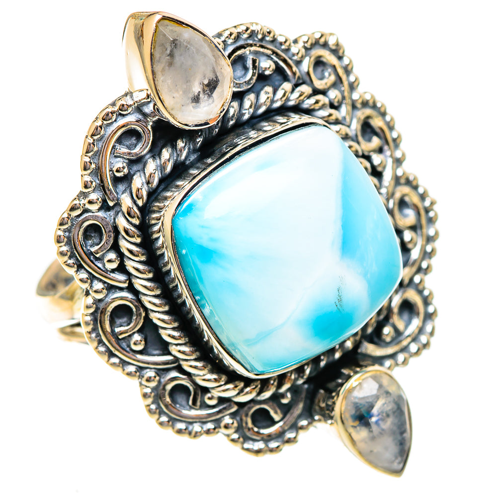 Larimar Rings handcrafted by Ana Silver Co - RING108212 - Photo 2