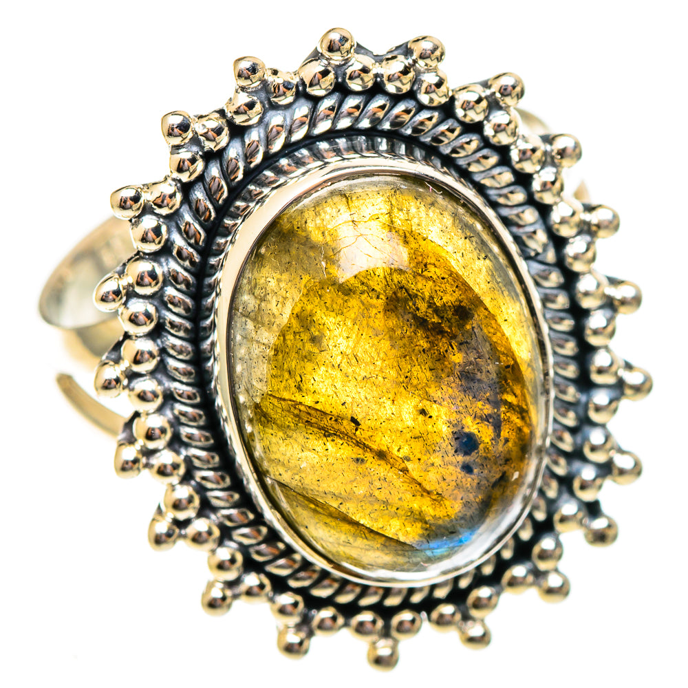 Labradorite Rings handcrafted by Ana Silver Co - RING108215 - Photo 2