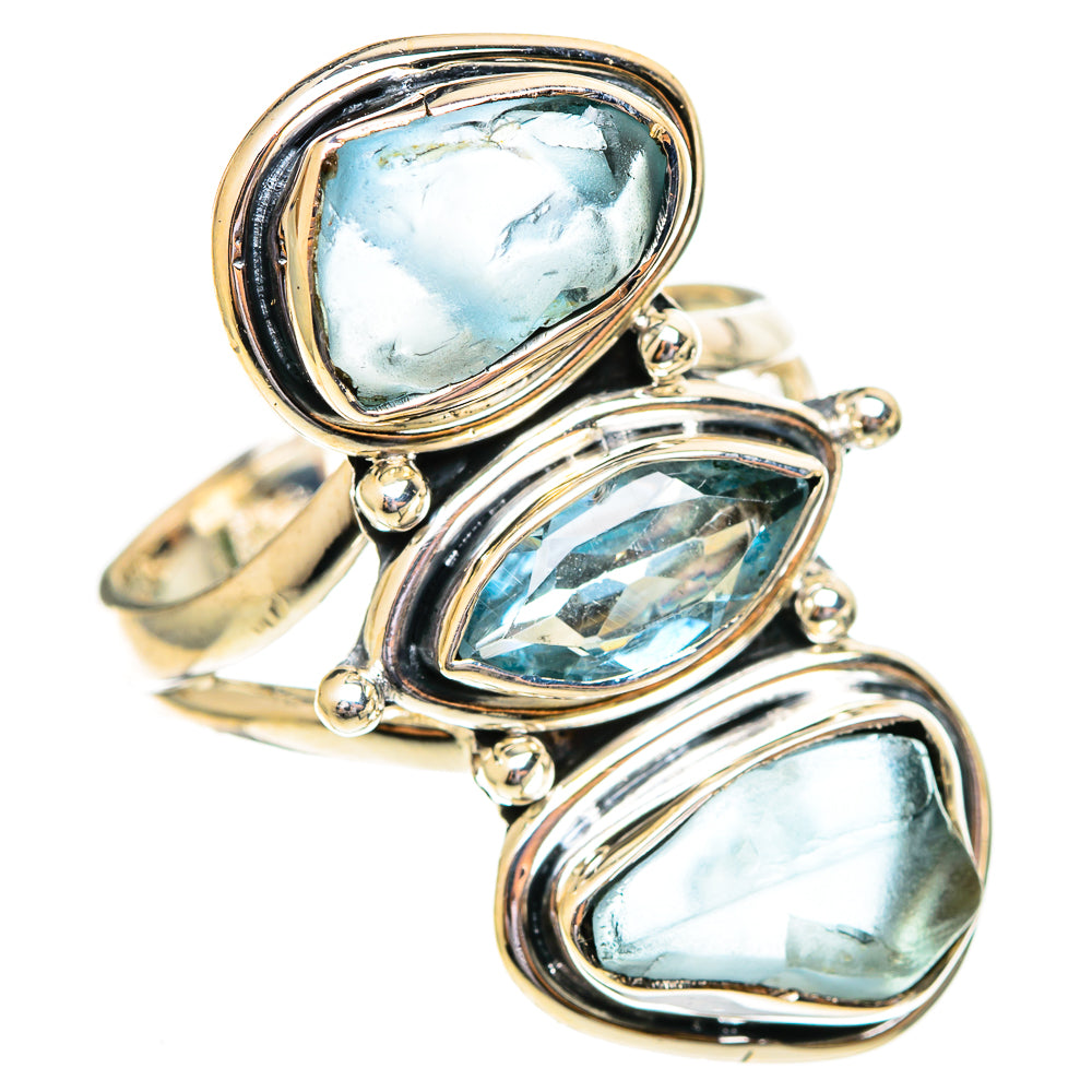 Aquamarine Rings handcrafted by Ana Silver Co - RING108217 - Photo 2