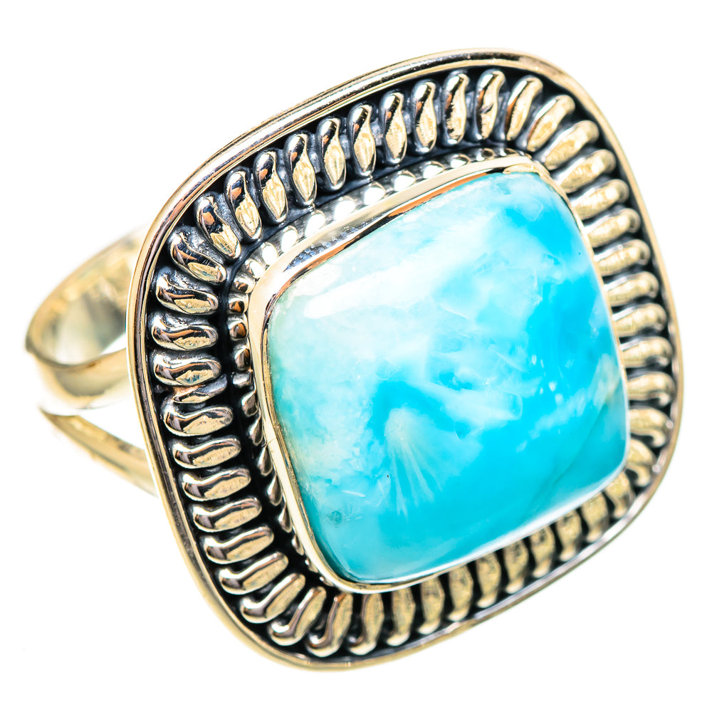 Larimar Rings handcrafted by Ana Silver Co - RING108218 - Photo 2