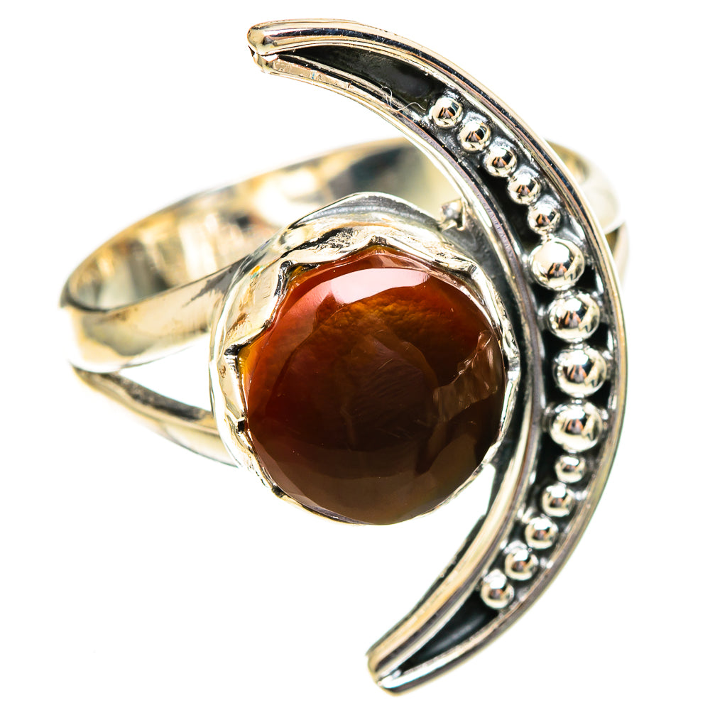 Mexican Fire Agate Rings handcrafted by Ana Silver Co - RING108226 - Photo 2