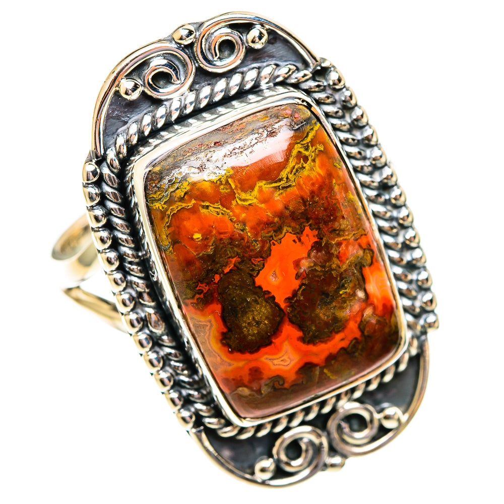 Moroccan Agate Rings handcrafted by Ana Silver Co - RING108229 - Photo 2