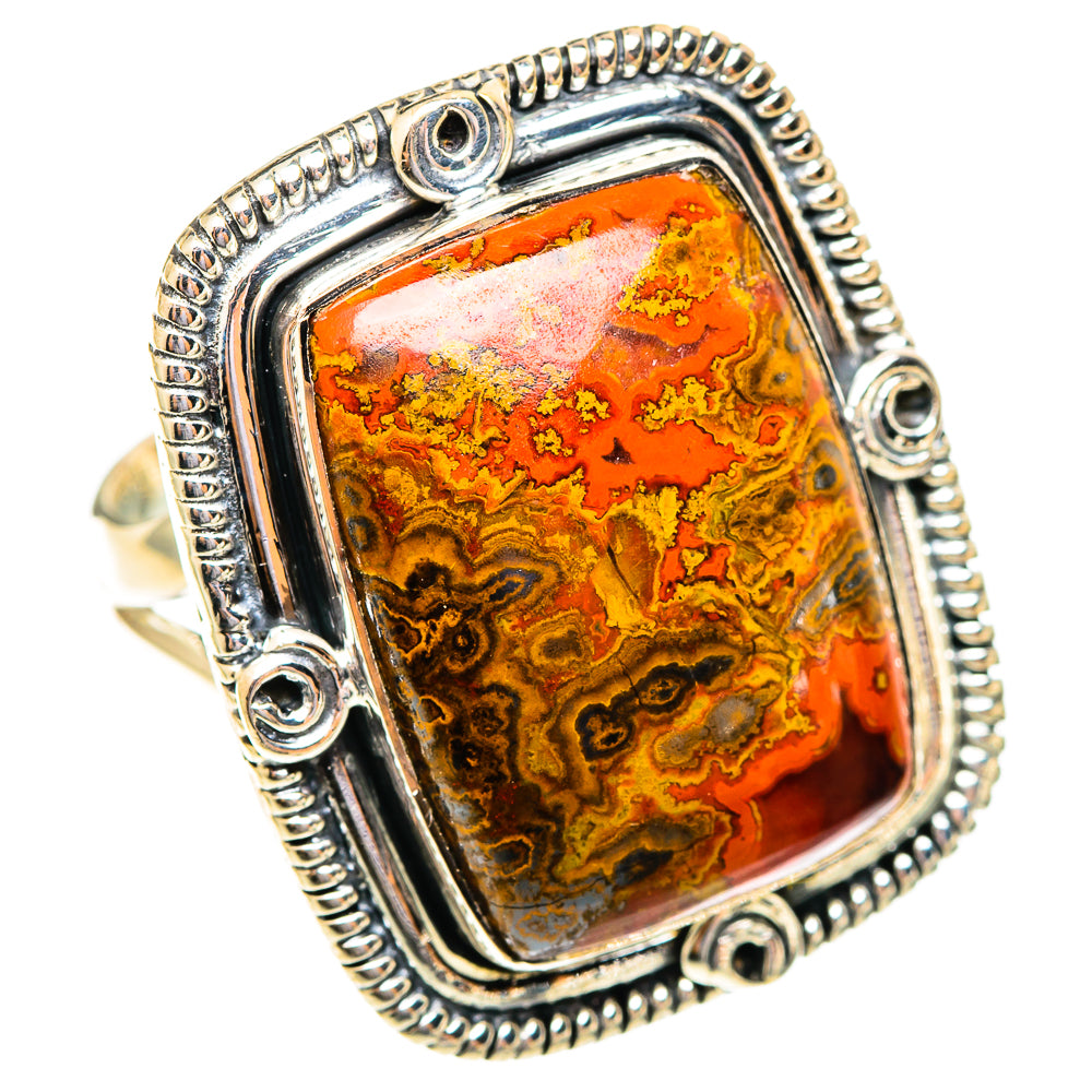 Moroccan Agate Rings handcrafted by Ana Silver Co - RING108232 - Photo 2