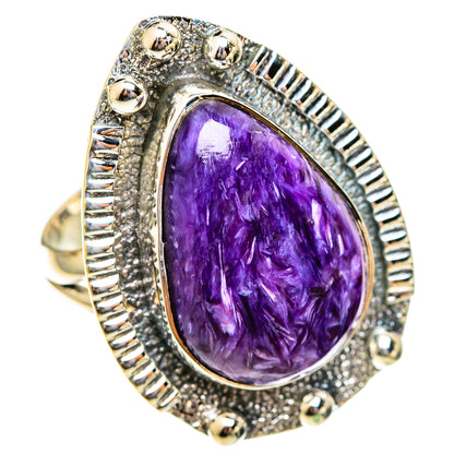 Charoite Rings handcrafted by Ana Silver Co - RING108236 - Photo 2