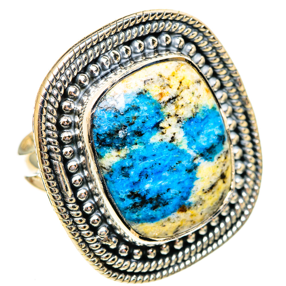 K2 Blue Azurite Rings handcrafted by Ana Silver Co - RING108249 - Photo 2