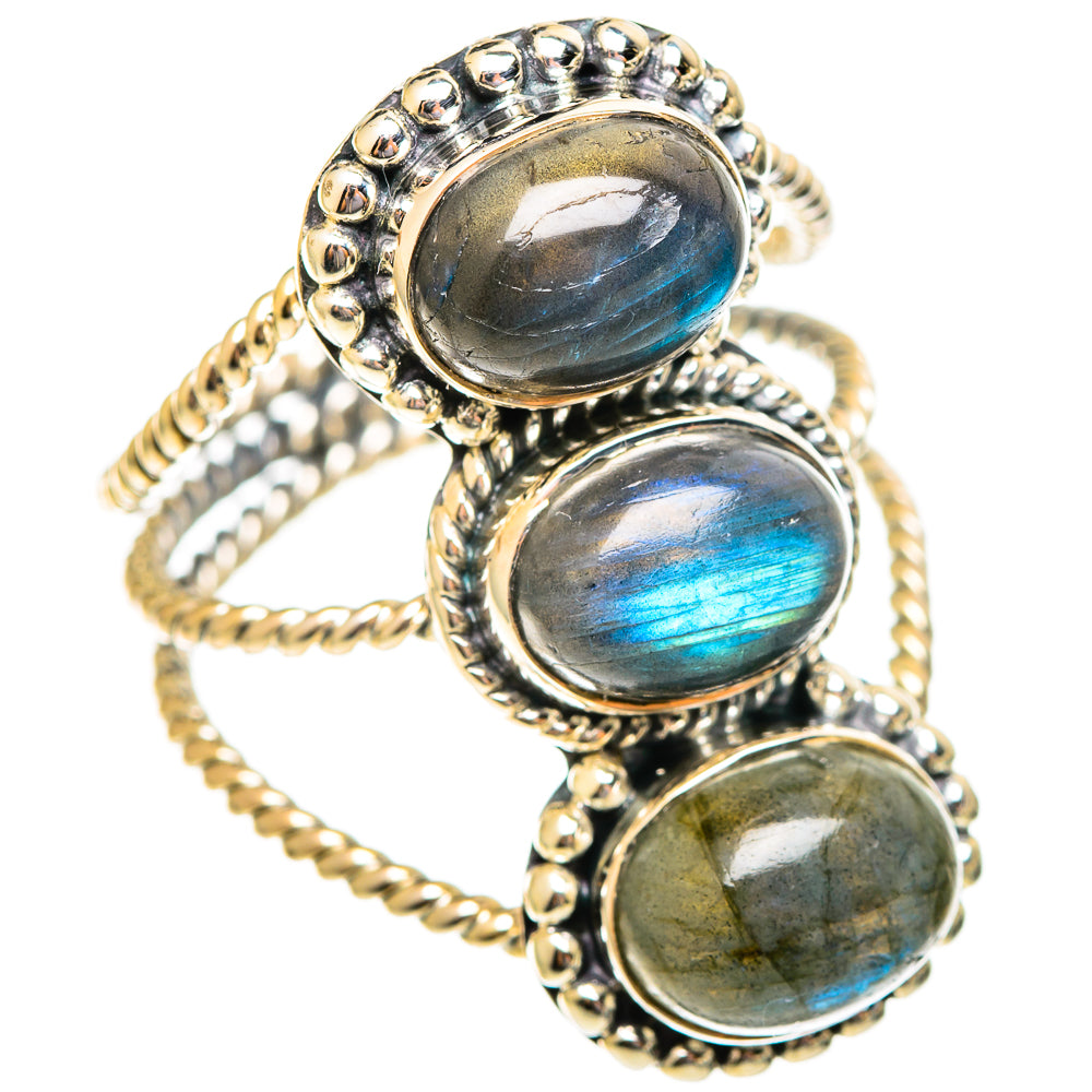 Labradorite Rings handcrafted by Ana Silver Co - RING108250 - Photo 2