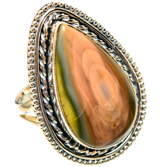 Polychrome Jasper Rings handcrafted by Ana Silver Co - RING108268 - Photo 2