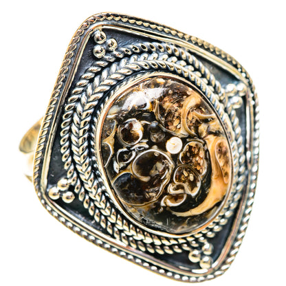 Turritella Agate Rings handcrafted by Ana Silver Co - RING108269 - Photo 2
