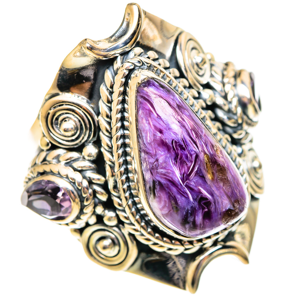 Charoite Rings handcrafted by Ana Silver Co - RING108274 - Photo 2