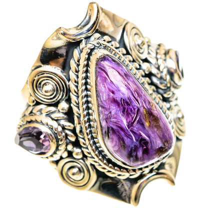 Charoite Rings handcrafted by Ana Silver Co - RING108274 - Photo 2